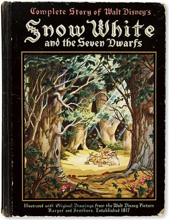 (CHILDRENS LITERATURE.) [WALT DISNEY STUDIOS.] Walt Disneys Snow White and the Seven Dwarfs. Adapted from Grimms Fairy Tales.